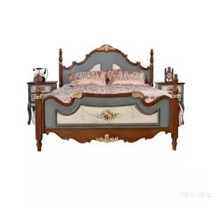 엔틱 침대 프레임 지중해 신혼 유럽풍 빈티지 침대프레임 원목 웨딩 수입