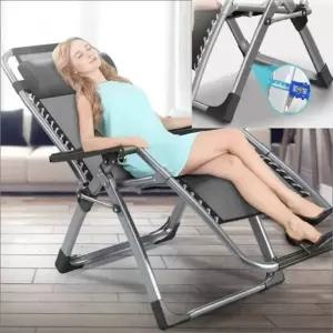 (선택 럭셔리 리클라이너 블랙)무중력의자 리클라이너 1인용 안락 눕는 의자 낚시 캠핑 체어 릴렉스 낮잠