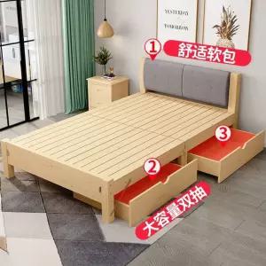 모던인테리어 깔끔한 침실가구 침대 수입침대프레임 접이식 2인용 두께 원