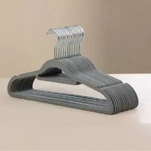 [기회공작소] 어깨자국 방지 논슬립 벨벳 옷걸이(10개 1세트)슬림형 미끄럼방지 행거