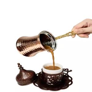 커피추출기 터키식 체즈베 드립퍼 주전자 카페 메이커 칵테일용 황동 전통식 버터팟 우드