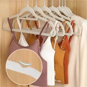 [덥석덥석] 공간절약 논슬립 옷걸이 벨벳 코팅(10개 1세트)슬림형 미끄럼방지 행거