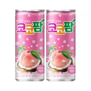 해태음료 코코팜 피치핑크 240ml 30캔/유아 체육대회 초등학생 음료수 단체 유치원 소풍 맛있는 소다