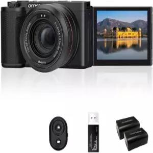 ORDRO G730 5K 디지털 카메라 12배 광학 줌 3.2인치 회전형 터치스크린 브이로그 및 사진 촬영용 자동/수동