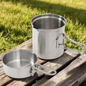 ( )캠핑 낚시 등산 미니코펠 백패킹 라면냄비 원형 식기