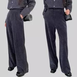 [다잇템] 여성 클래식 세무 H라인 고무줄 보온 바지_23915392_588872