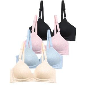 살리아 걸 12-14세 소녀용 소프트 패딩 브라, 와이어 없음 코튼 개발 트레이닝 브라