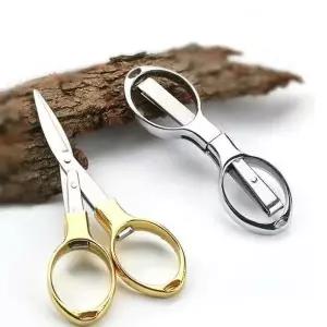 [더망고플래닛] 미니 휴대용 합사 낚시 접이식 라인커터 스텐 가위 (13259478)