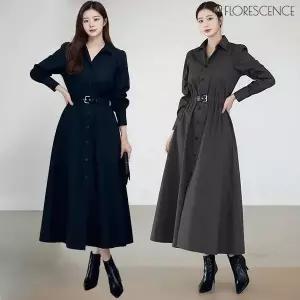 [플로레센스] 리안 셔츠 벨트 원피스 (색상선택)_24192158_671725