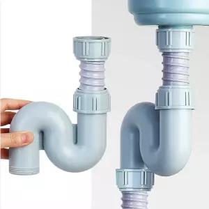 주방 싱크대 하수구 냄새 차단 S트랩 배수구통 교체 세트 배수관 호스 부품