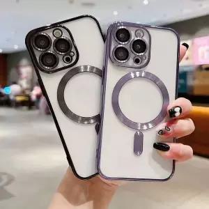 아이폰17 16 프로 프로맥스 갤럭시 S26 S25 플러스 울트라 메탈 맥세이프용 카메라 보호 투명 젤리 케이스