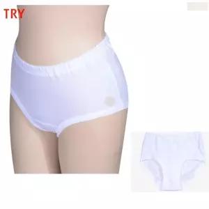 3장세트 여자 흰색 면 팬티 여성 순면 화이트 삼각팬티 기본형 맥시팬티