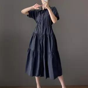 [신상오픈런]여성 나일론 롱셔츠 스트링 디자인 캉캉 여름 투웨이 원피스 (33305988)