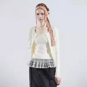 에고이스트BLUE LABEL 레이스 포인트 나시 가디건 SET ER3OKG02 983393