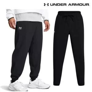 매장정품 UNDERARMOUR 언더아머 남성 긴바지 테이퍼드 핏 UA 바이브 우븐 조거 팬츠 1386557-001 1156130