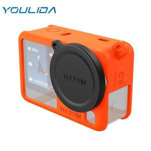 DJI호환 Osmo Action 6 카메라 액세서리 용 실리콘 보호 커버 렌즈 캡 전체 케이스 긁힘 방지 슬리브