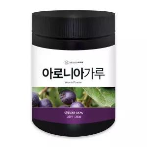 헬로우그린 직접 키운 국산 아로니아 분말 가루 280g (통) 헬로우 그린