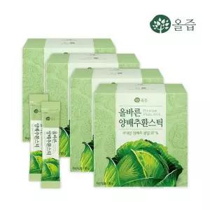 [올즙] 올바른 양배추환스틱 30포 x 4세트 + 쇼핑백
