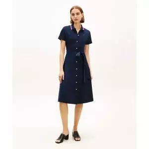 타미힐피거 TOMMY HILFIGER 벨트 피케 원피스 T22G1TDR051WT2C1G 366093