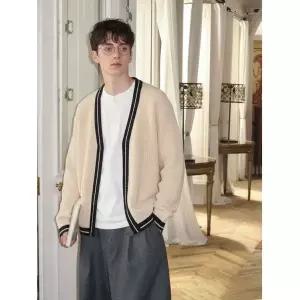 지이크 SIEG 와플 집업 틸던 가디건 아이보리_ PHUCH8005