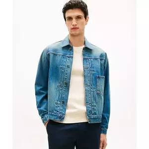 타미힐피거 TOMMY HILFIGER 마리오 인디고 데님 트러커 재킷 T12G0WOT330MT11BA 366834