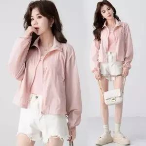 은창]파스텔 아노락 다운 스트링 바람막이 집업 점퍼 잠바 여름 자켓 비치 수영복 봄 가을 아우터 여