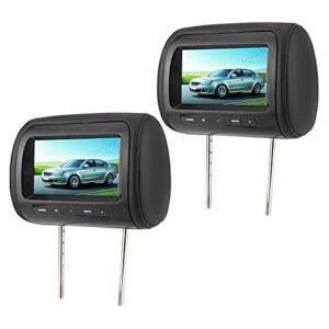 헤드레스트 비디오 플레이어, 아코존 2pcs 7 컨트롤 카 플레이어 LCD 모니터 MP5 디스플레이 DVD