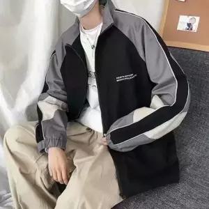 간절기 배색바람막이 학생바람막이 배색 라인 바람막이점퍼 봄바람막이