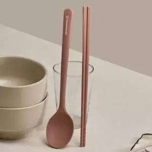 실리콘 수저세트 숟가락 젓가락 볶음스푼 로즈핑크