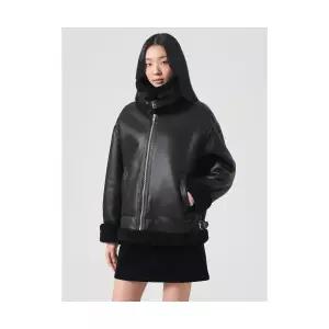 매장정품 8SECONDS 에잇세컨즈 스웨이드 무스탕 블랙 324Y3VLY45 1211865