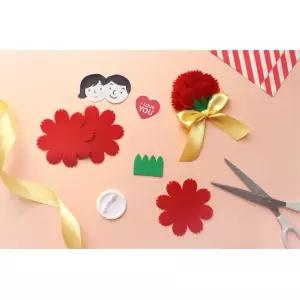 어버이날 카네이션브로치x봉투세트 5개 초등학교 어린이집