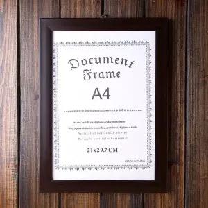 [하프클럽/셀러허브]A4액자 슬림 A4 상장액자 허가증 졸업장 사진 벽걸이 액자