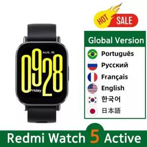 호환 샤오미호환 Redmi Watch 5 액티브 글로벌 버전 Smartwatch 2 디스플레이 블루투스 통화 470mAh 배터리