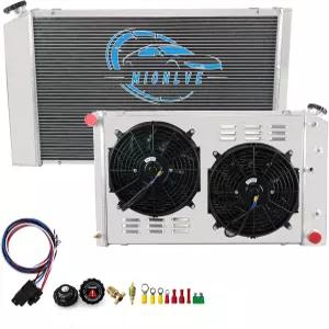 쉐보레 쉐벨 임팔라 캡리스 C10 C20 C30 K10 K20 K30 픽업 교외 트럭 1973-1986 3열 코어 라디에이터+