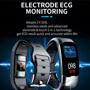 호환  ECG 심장 모니터 혈압 심박수 스포츠 스마트 피트니스 팔찌 시계 밴드 ios 안드로이드에 대한 활동