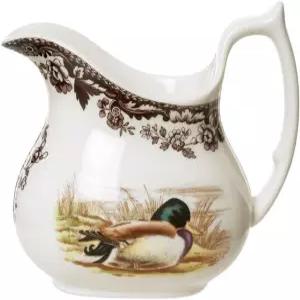 스포드 우드랜드 야생동물 청둥오리 8온스 도자기 크리머 - 소박한 홀리데이 서빙웨어 야생동물에서 영감을