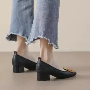 골드 장식 여성구두 펌프스 정장구두 55K