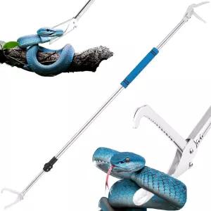 69인치 전문 뱀잡이 도구 집게 방울뱀 코퍼헤드 포획 포획자 간격을 유지하는 파충류 뱀 스펀지 손잡이