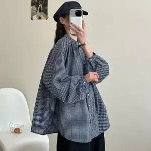 여사친 봄 셔츠 싱글 슬림핏 매일예쁜 체크 인기1