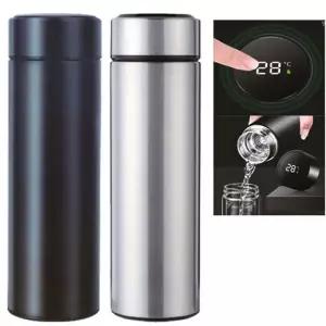 이씀 LED 스마트 온도계 텀블러 500ml 블랙