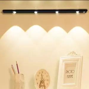 [하프클럽/셀러허브]USB충전 무선 동작감지 LED 센서등(50cm) (블랙)