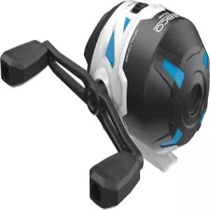 Zebco 로밍 스핀캐스트 낚시 릴 오른쪽 또는 왼쪽 리트리브 10파운드 낚싯줄 스테인리스 스틸 전면 커버로