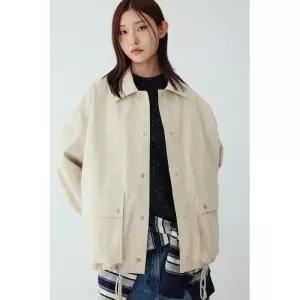 STUDIO TOMBOY 신세틱 레더 하프자켓_라이트베이지 91F5361771 1088896