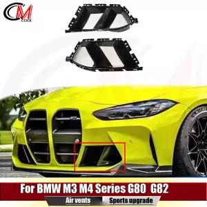 호환   M3 M4 시리즈 G80 G82 MP 프론트 범퍼 에어벤트 커버 투예르 바디 키트카 안개등 프레임 그릴