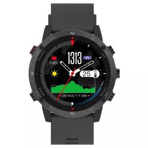 호환  SUNROAD 디지털 GPS 스포츠 시계 방수 수영 고도계 나침반 트라이 애슬론 남자 손목 시계 실행 야외