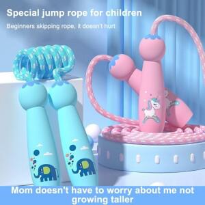 ^2.8M 만화 캐릭터 트레이닝 줄넘기 운동 어린이용 면로프 조절 가능한 초등학생용
