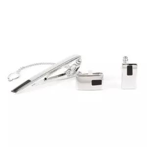 남성 양복 수트 악세사리 커프스링크 넥타이클립 세트