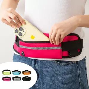 스포츠 힙색 러닝벨트 허리가방 러닝가방 슬링백 경량 빛반사 운동가방