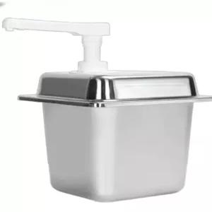 카페 시럼통 업소용 스텐 2L 디스펜서 소스 펌프