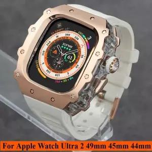 호환   Watch Ultra 2 용 고급 수정 키트 IWatch 9 8 7 6 크리스탈 버튼 스포츠 밴드 용 49mm 45mm 44mm 스
